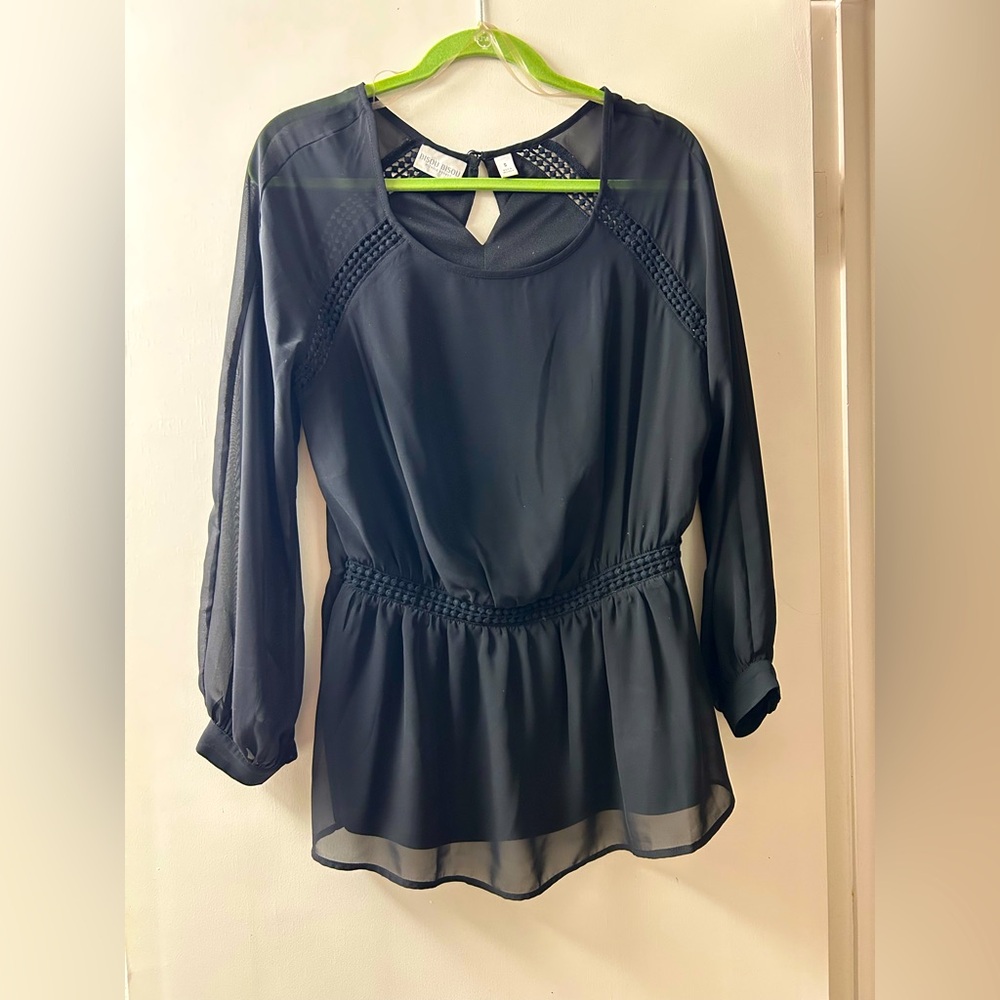 **FINAL OFFER** Bisou Bisou Black Blouse